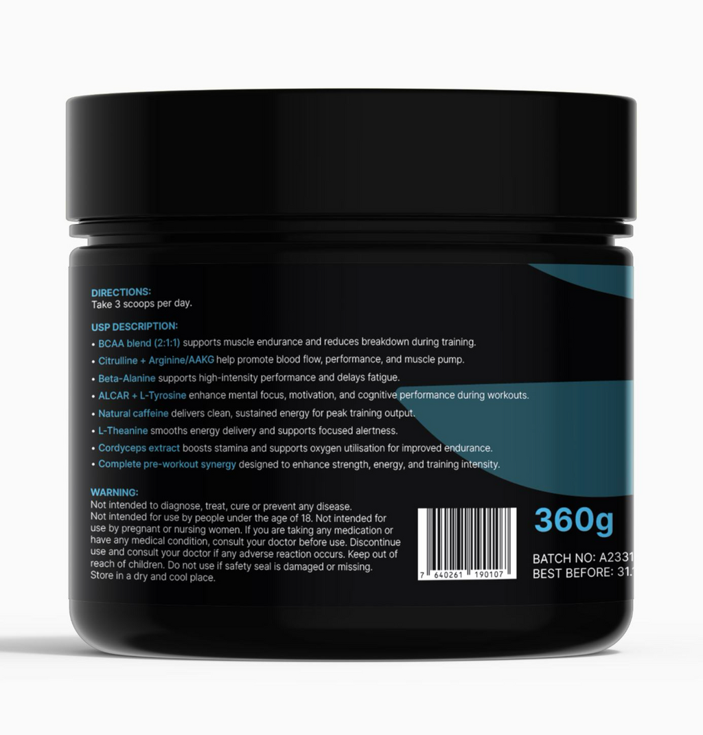 PRE-WORKOUT: SPORT ENERGY + FOCUS - Mixed Berries flavour