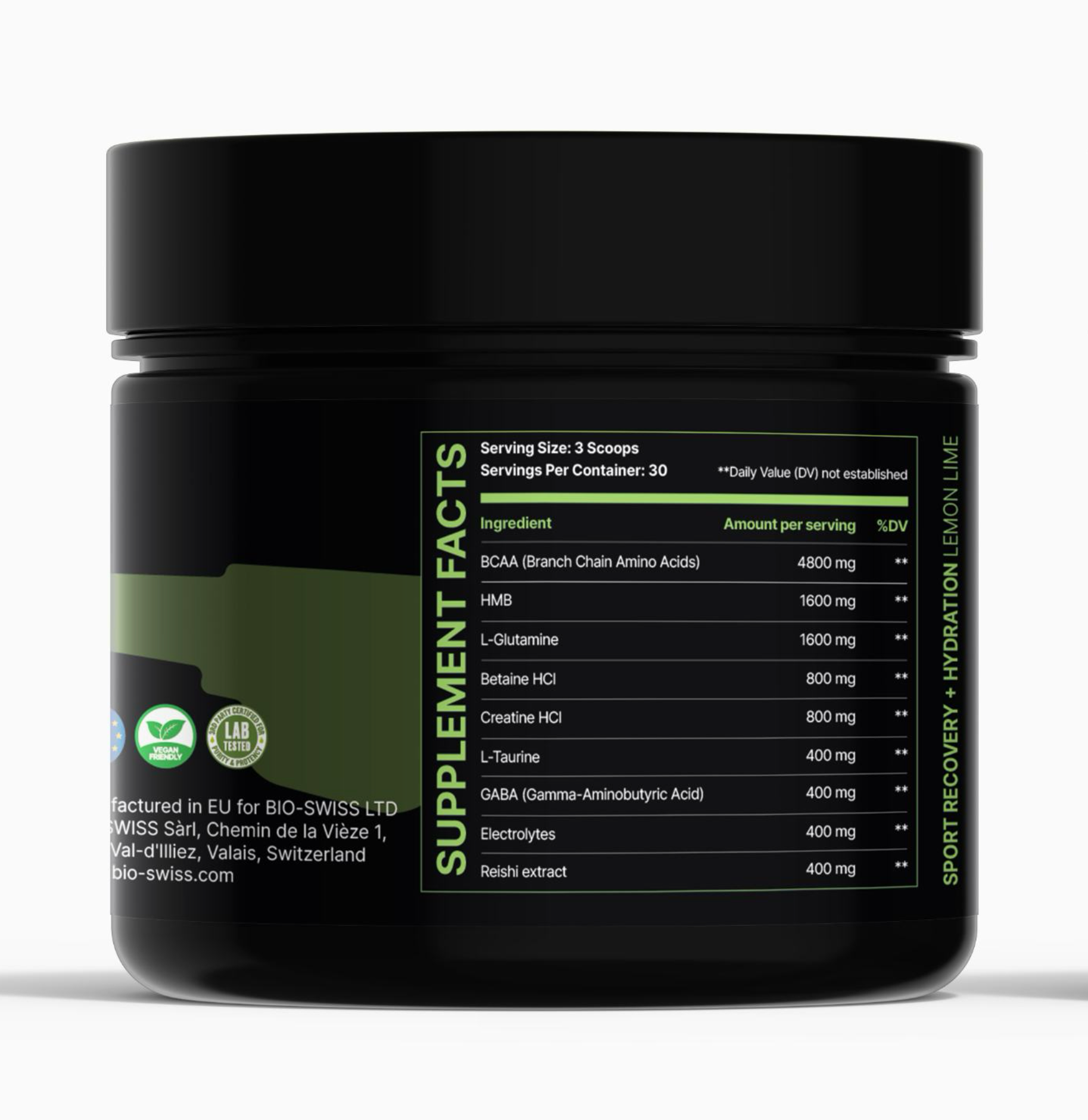 POST-WORKOUT: SPORT RECOVERY + HYDRATION - Lemon Lime flavour