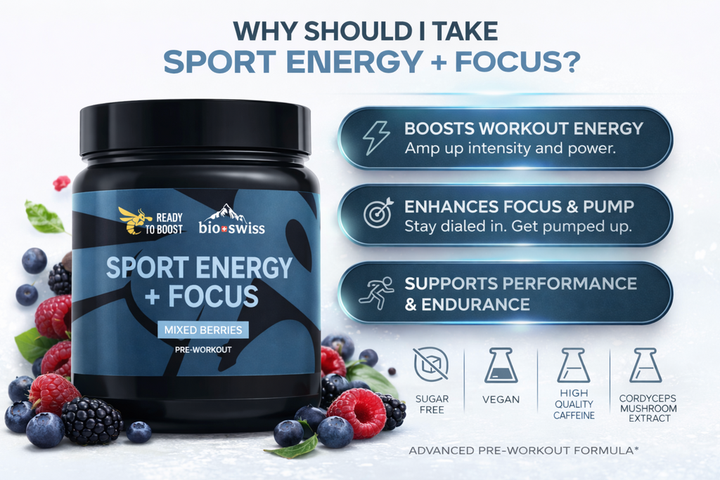 SPORT ENERGY + FOCUS - Saveur Fruits rouges mélangés 